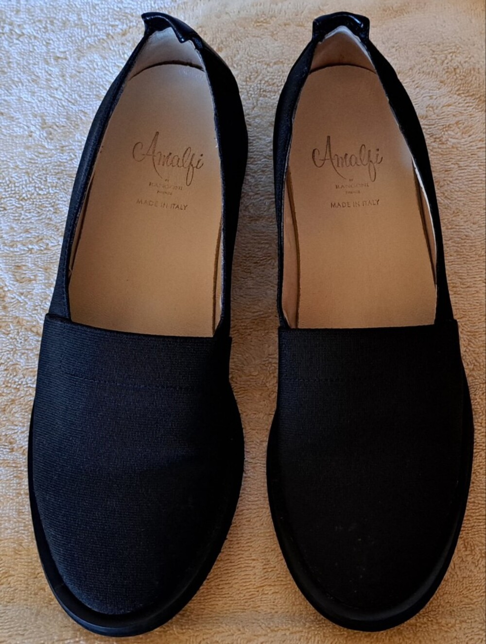 AMALFI made In ITALY BLACK Womens Size 7.5 Narrow